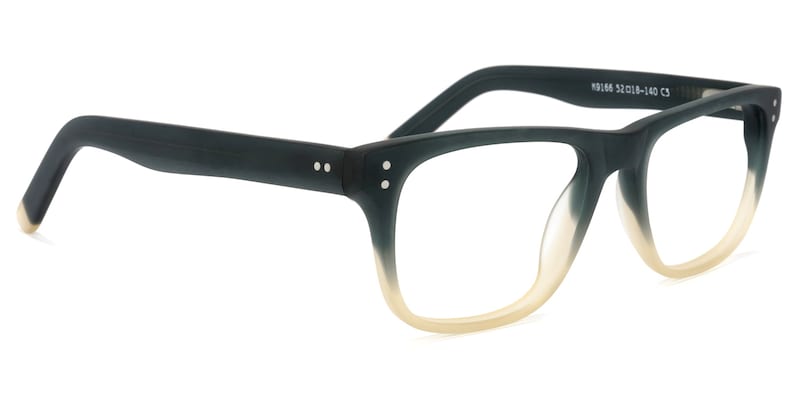 Tegan Rectangle Dark-Green Glasses | Zeelool Glasses2