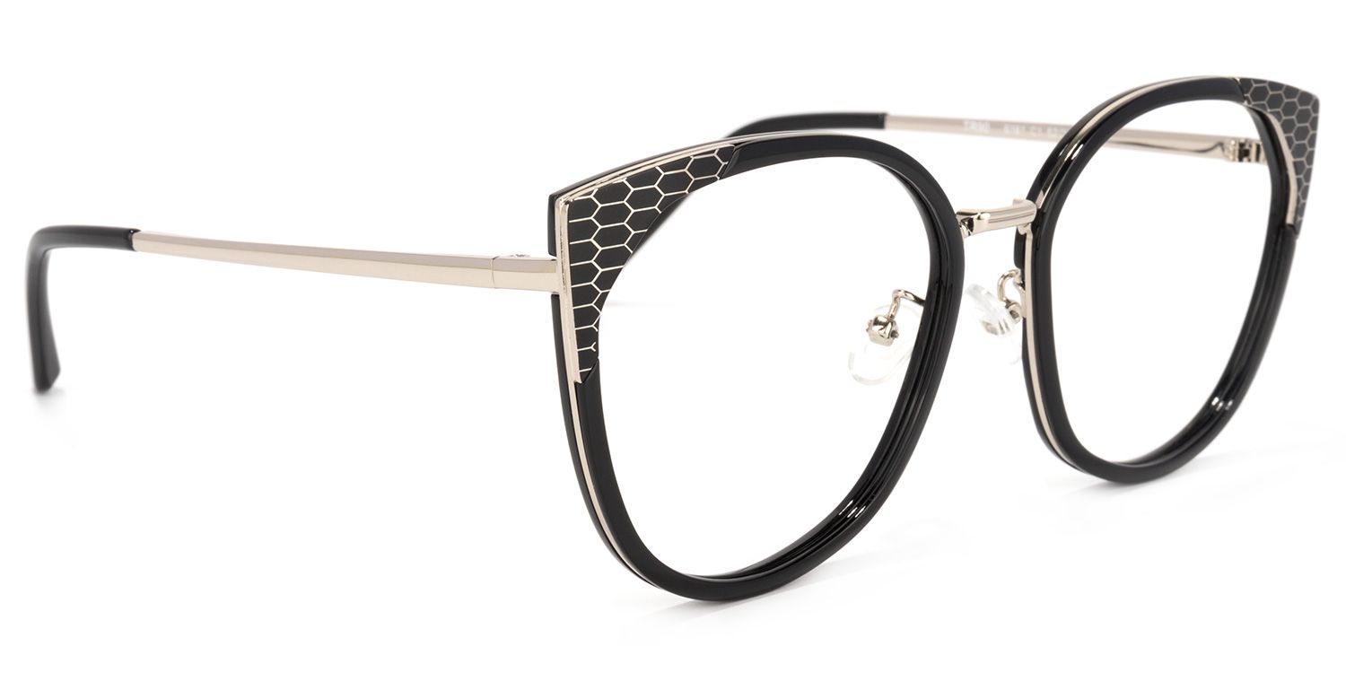 Yvette Cateye Black Glasses | Zeelool Glasses2