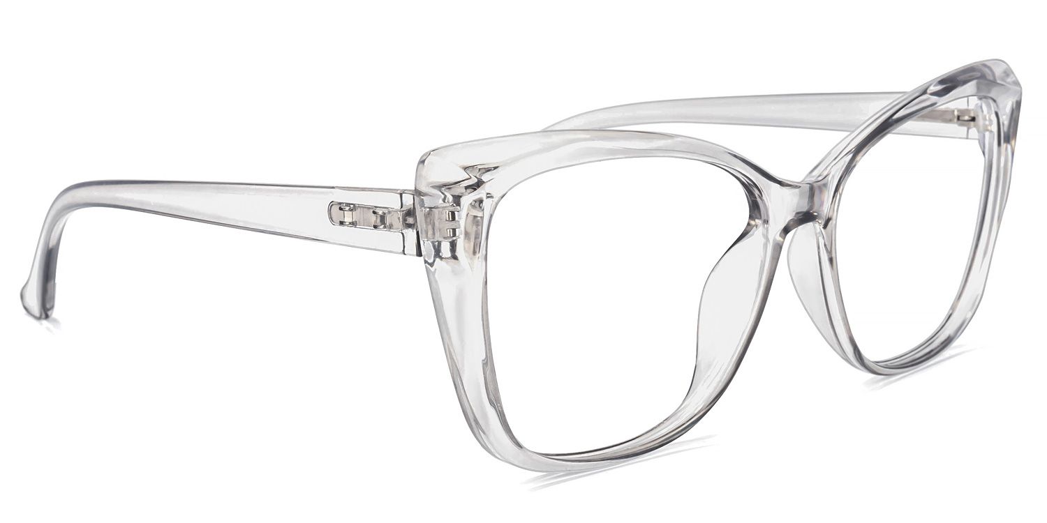 Wallace Cateye Gray Glasses | Zeelool Glasses2
