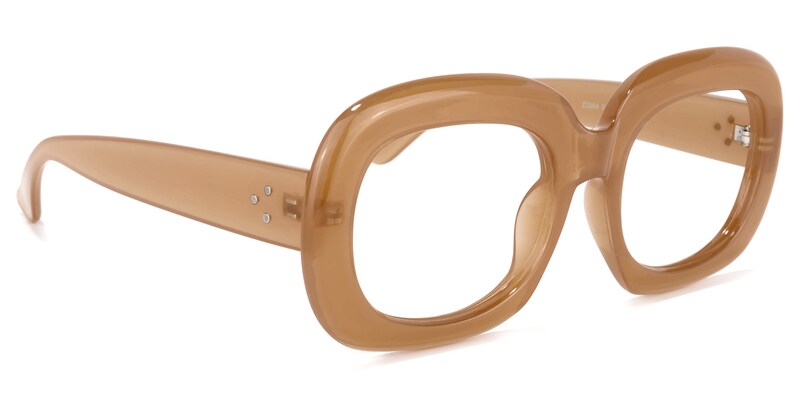 Wade Oval Brown Glasses | Zeelool Glasses2