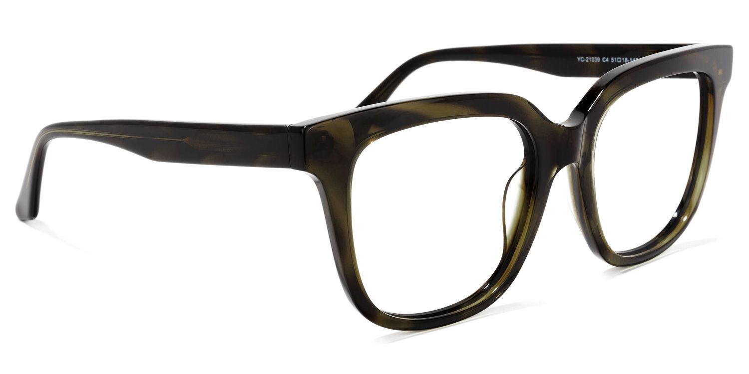 Quiana Square Dark-Tortoise Glasses | Zeelool Glasses2