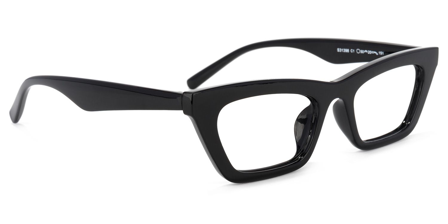 Gorman Cateye Black Glasses | Zeelool Glasses2
