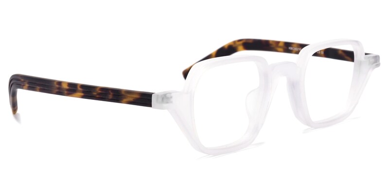 Yasin Square White Glasses | Zeelool Glasses2