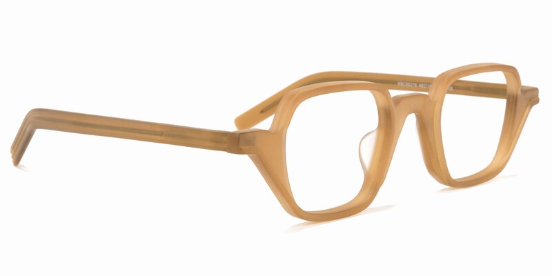Yasin Square Cameo-Brown Glasses | Zeelool Glasses2