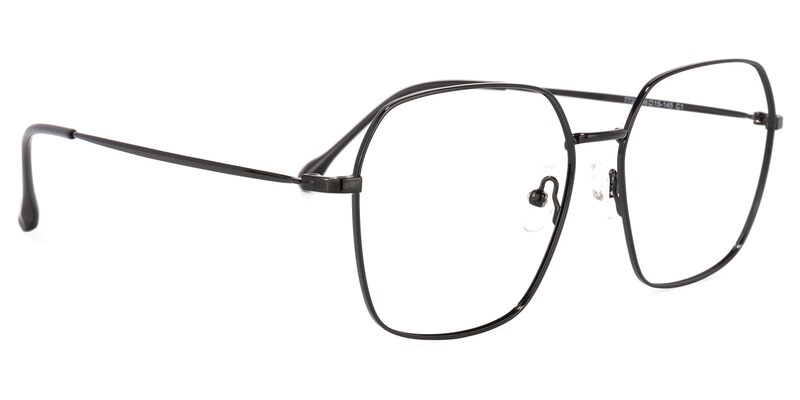 Zander Square Black Glasses | Zeelool Glasses2