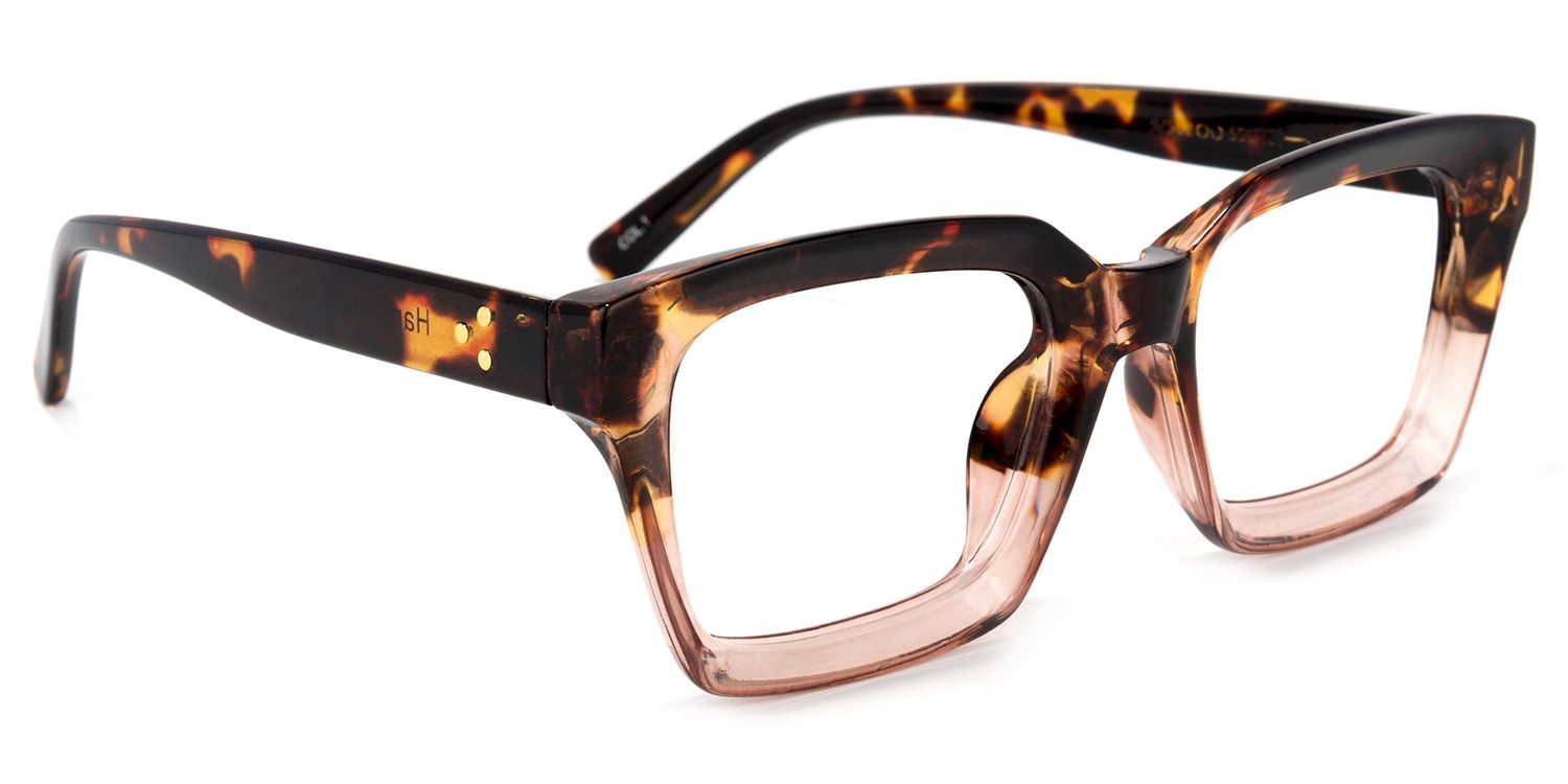 Grover Rectangle Tortoise Glasses | Zeelool Glasses2