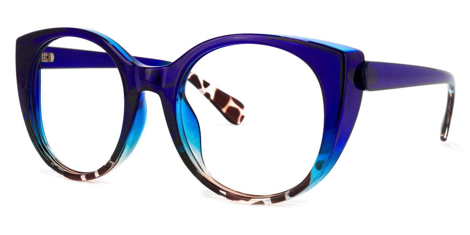 Migdalia Cateye Dark-Blue Glasses1