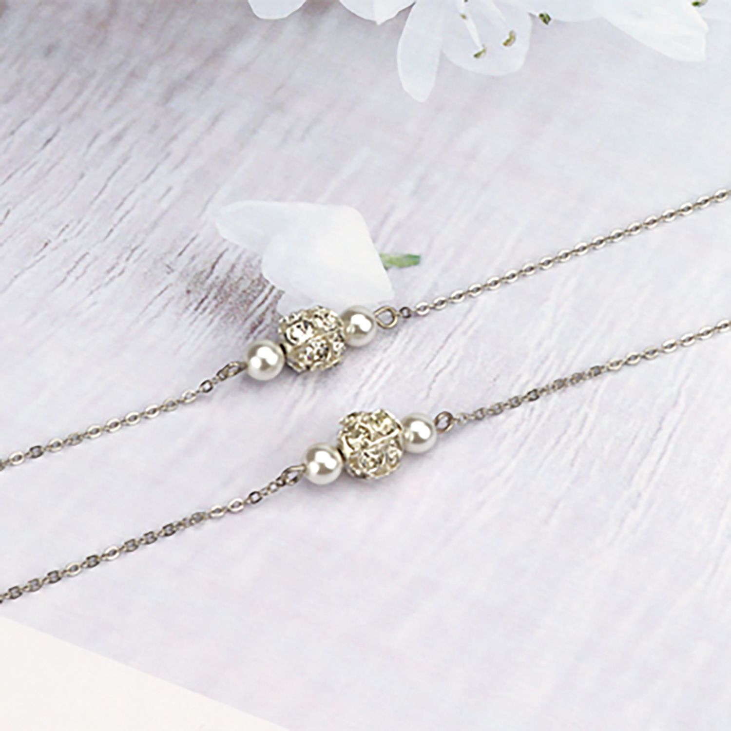 Pearl Silver Eyeglasses Chain-07 | Zeelool Glasses1