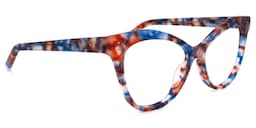 Eschwege Cateye Blue-Floral Glasses2