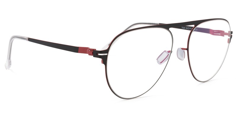 Frechen Geometric Black Glasses | Zeelool Glasses2