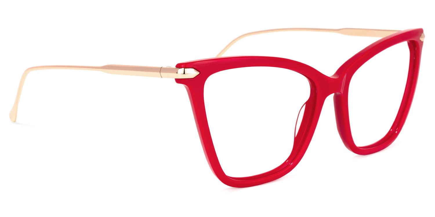 Cat Eye Red Glasses | ZEELOOL Canada2