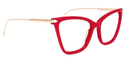 Hilary Butterfly Red Glasses2