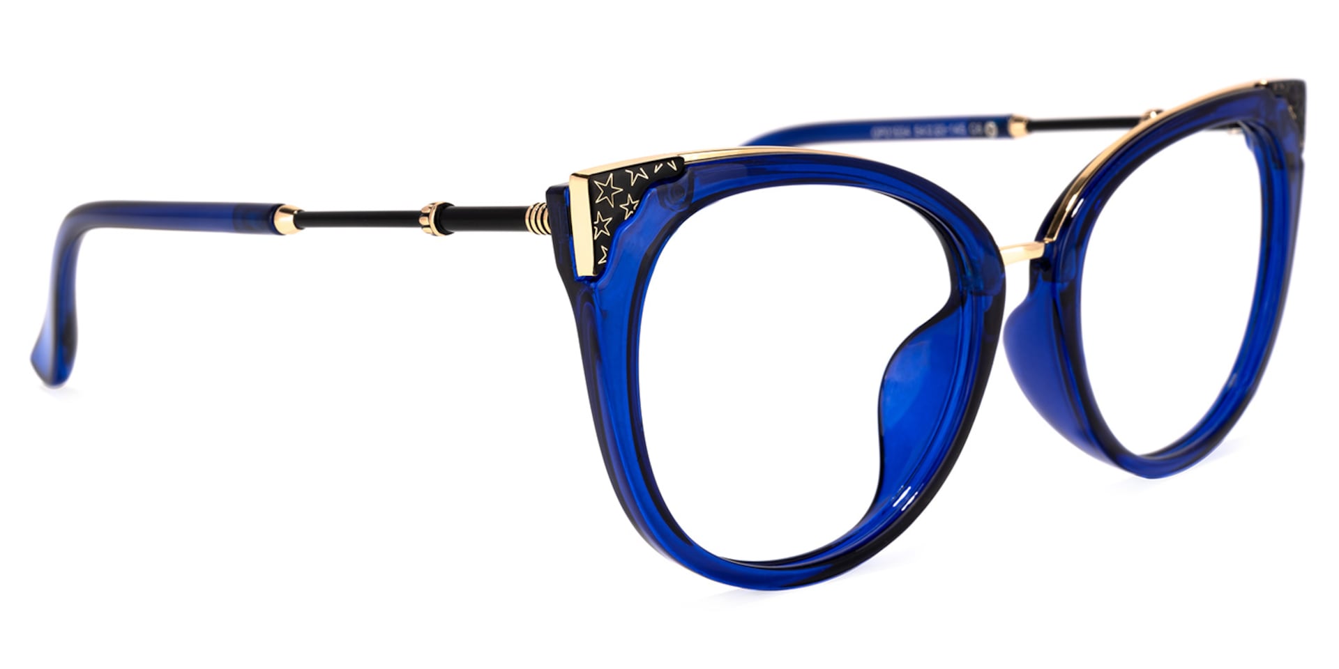 Dalton Cat Eye Blue Glasses | Zeelool Glasses2