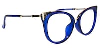 Dalton Cat Eye Blue Glasses2