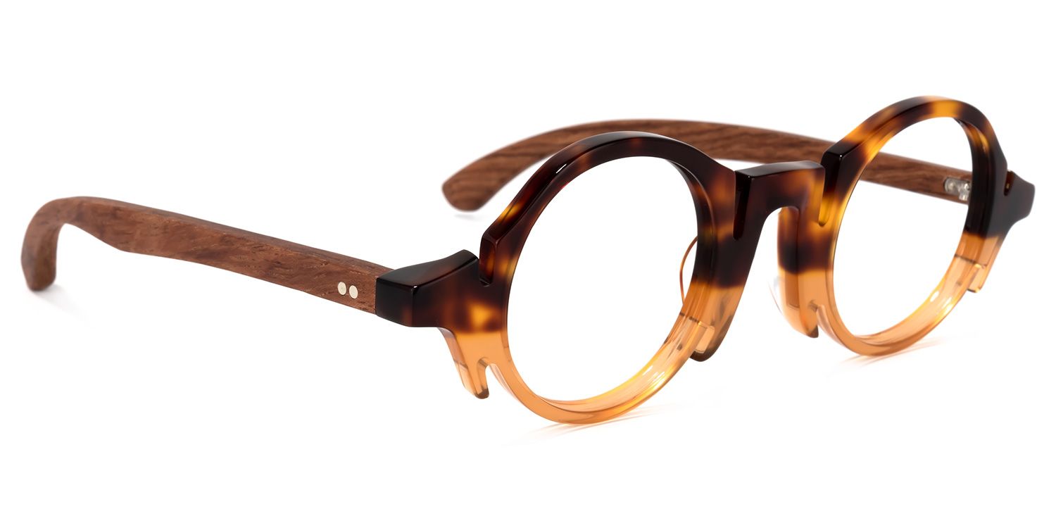 Charlie Round Tortoise Glasses | Zeelool Glasses2