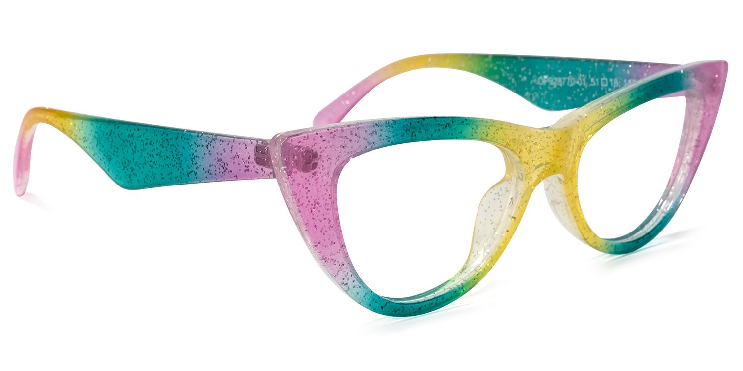 Harding Cateye Rainbow Glasses | Zeelool Glasses2