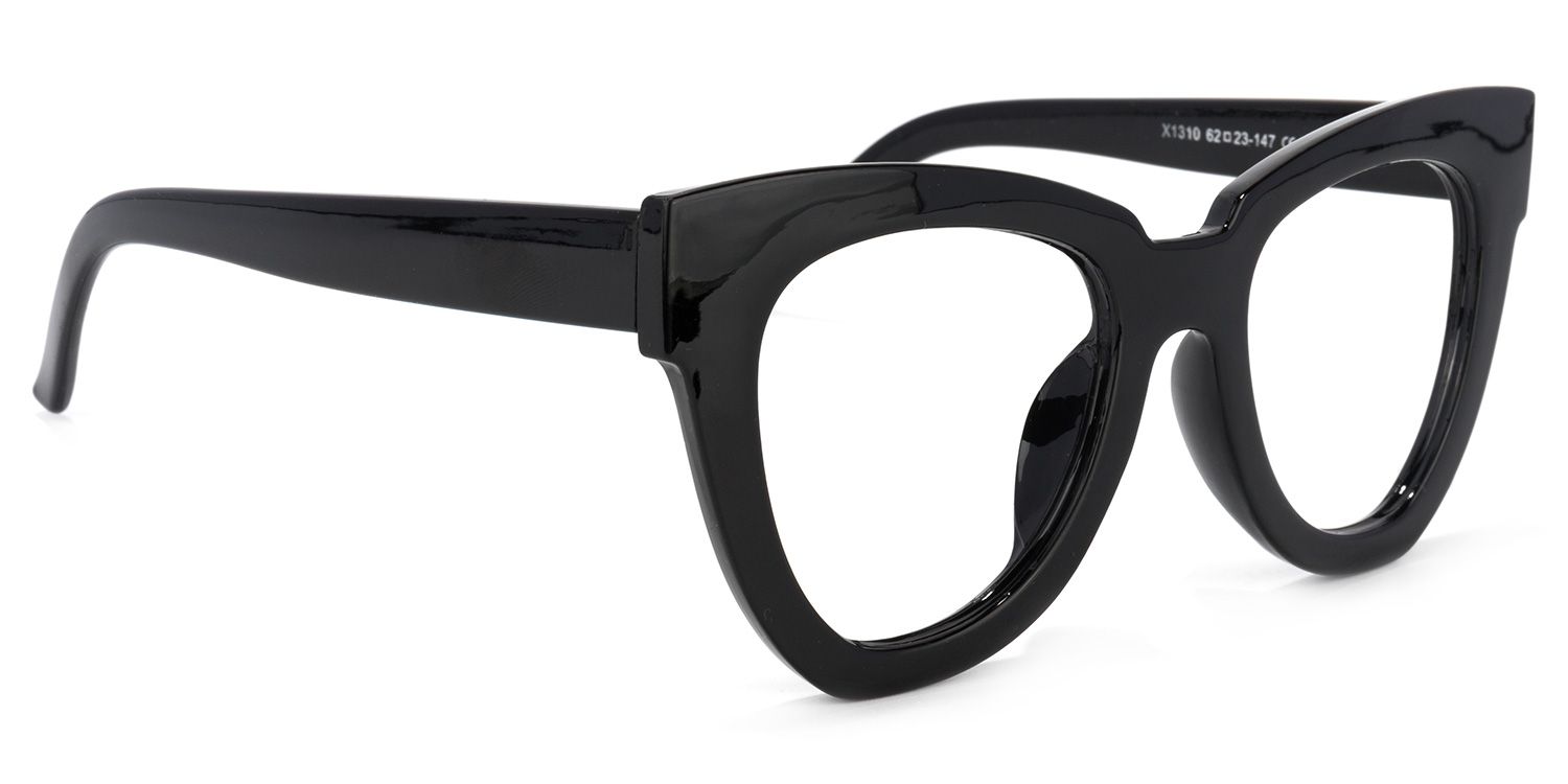 Hassan Cateye Black Glasses | Zeelool Glasses2