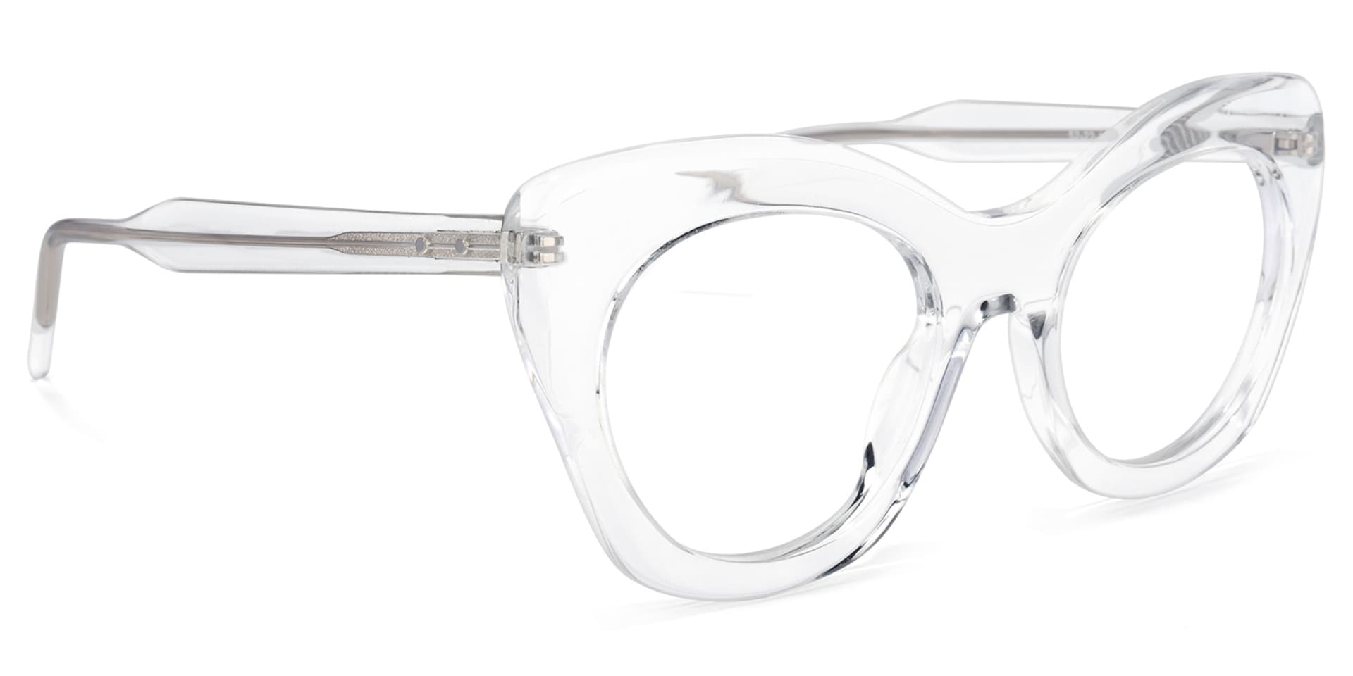 Cat-eye Crystal Glasses | Zeelool Glasses2
