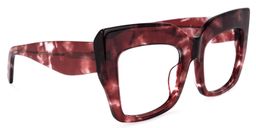 Charmaine Cat Eye Burgundy Glasses2