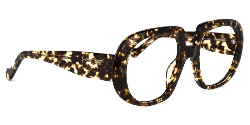 Mackenzie Geometric Dark-Tortoise Glasses | Zeelool Glasses2