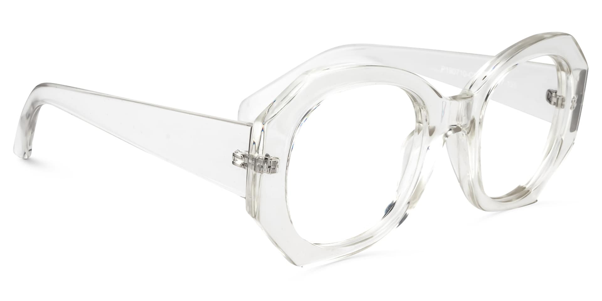 Geometric Clear Glasses | Zeelool Glasses1