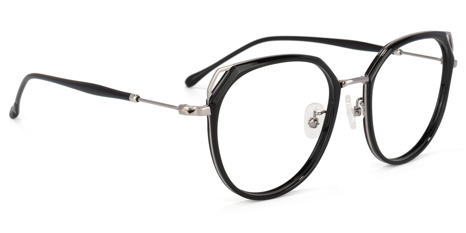 Ofelia Cateye Black Glasses | Zeelool Glasses2