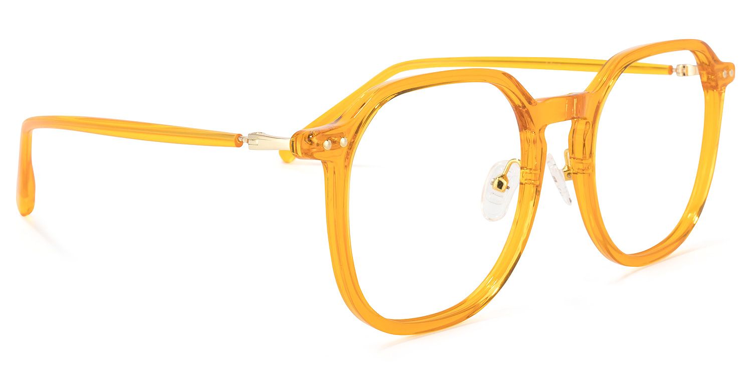 Burnley Square Yellow Glasses | Zeelool Glasses