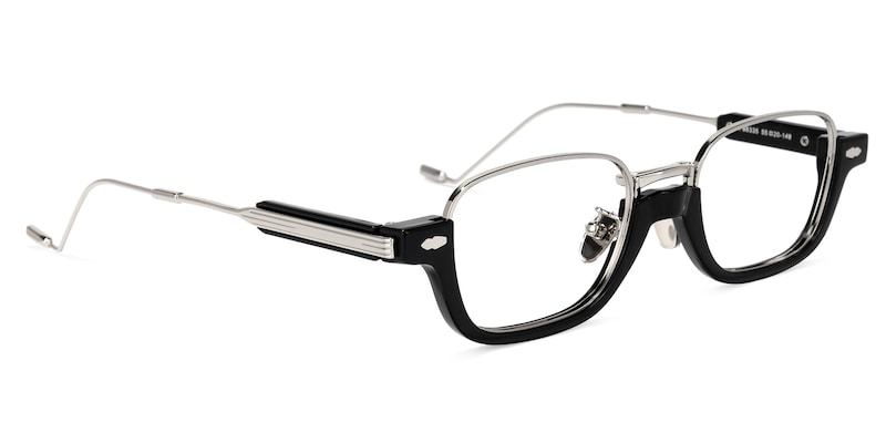 Sherrill Oval Silver Glasses | Zeelool Glasses2