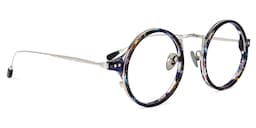 Ortiz Round Blue-Floral Glasses2