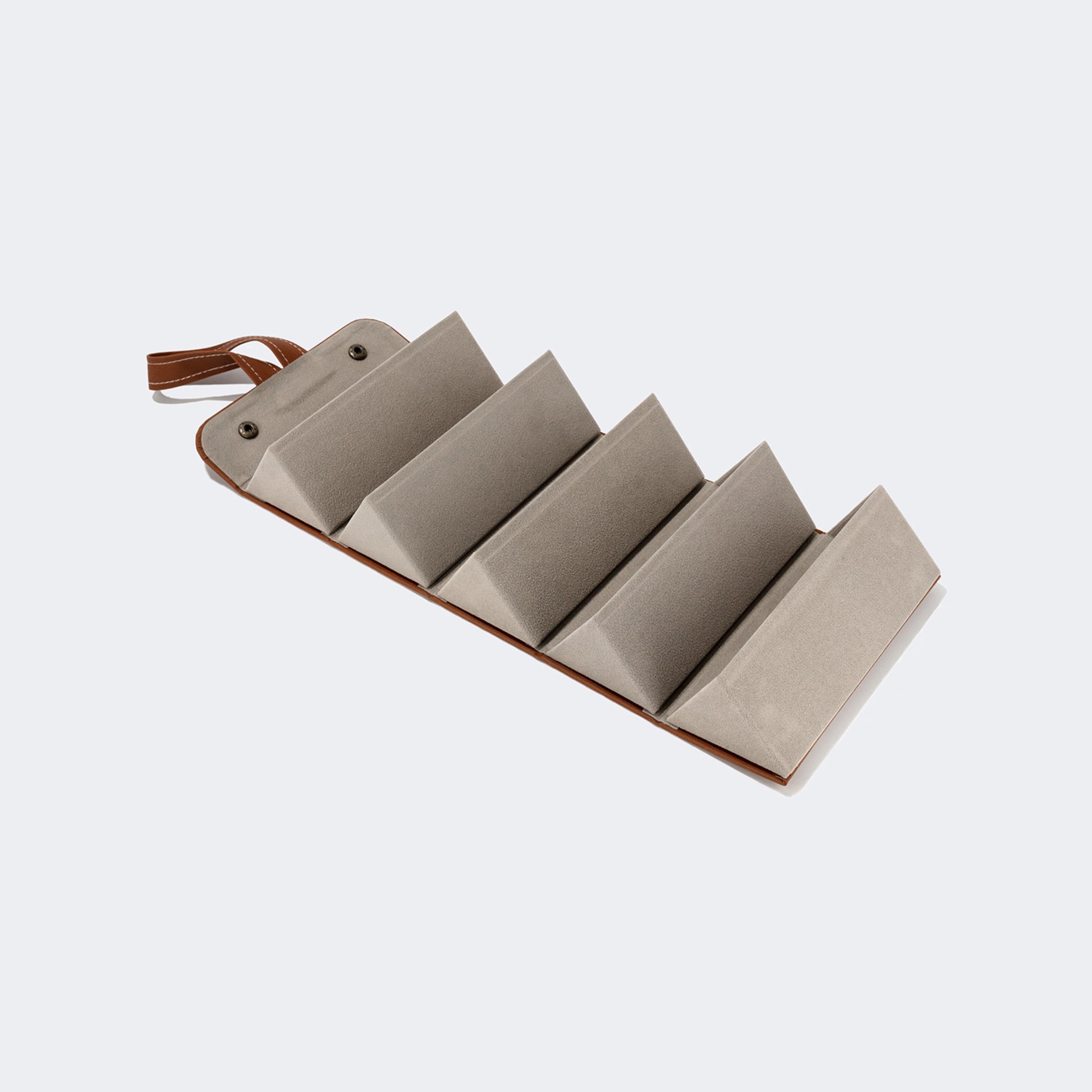 High-end Leather Hanging Brown Eyeglasses Storage Box | Zeelool Glasses0