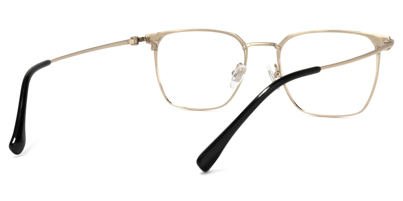 Campos Square Gold Glasses | Zeelool Glasses3