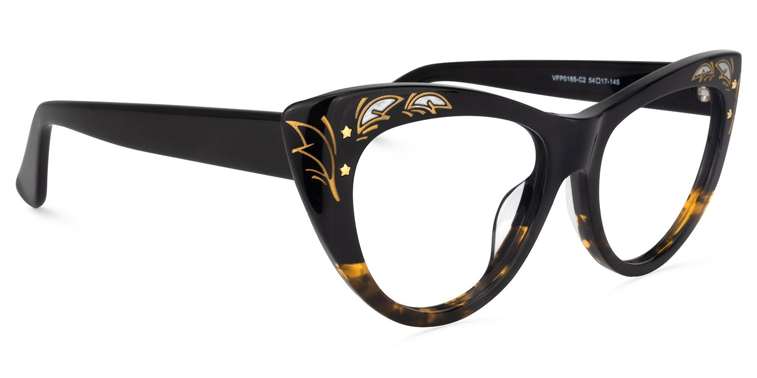 Cateye Tortoise-Gold Glasses2