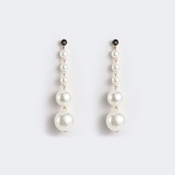 Vintage Elegant White Pearl Earrings 2