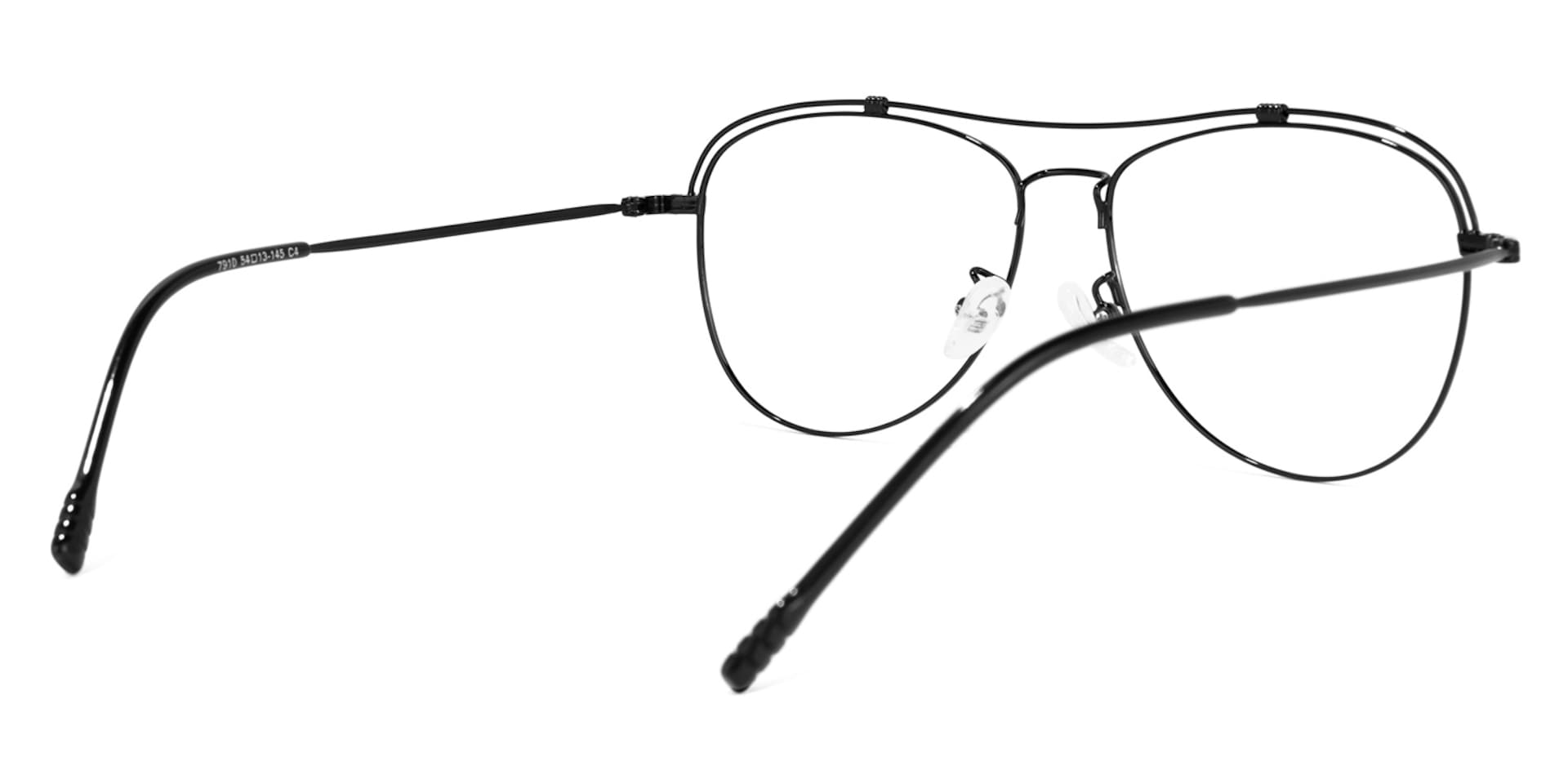 Terica Aviator Black Glasses | Zeelool Glasses3