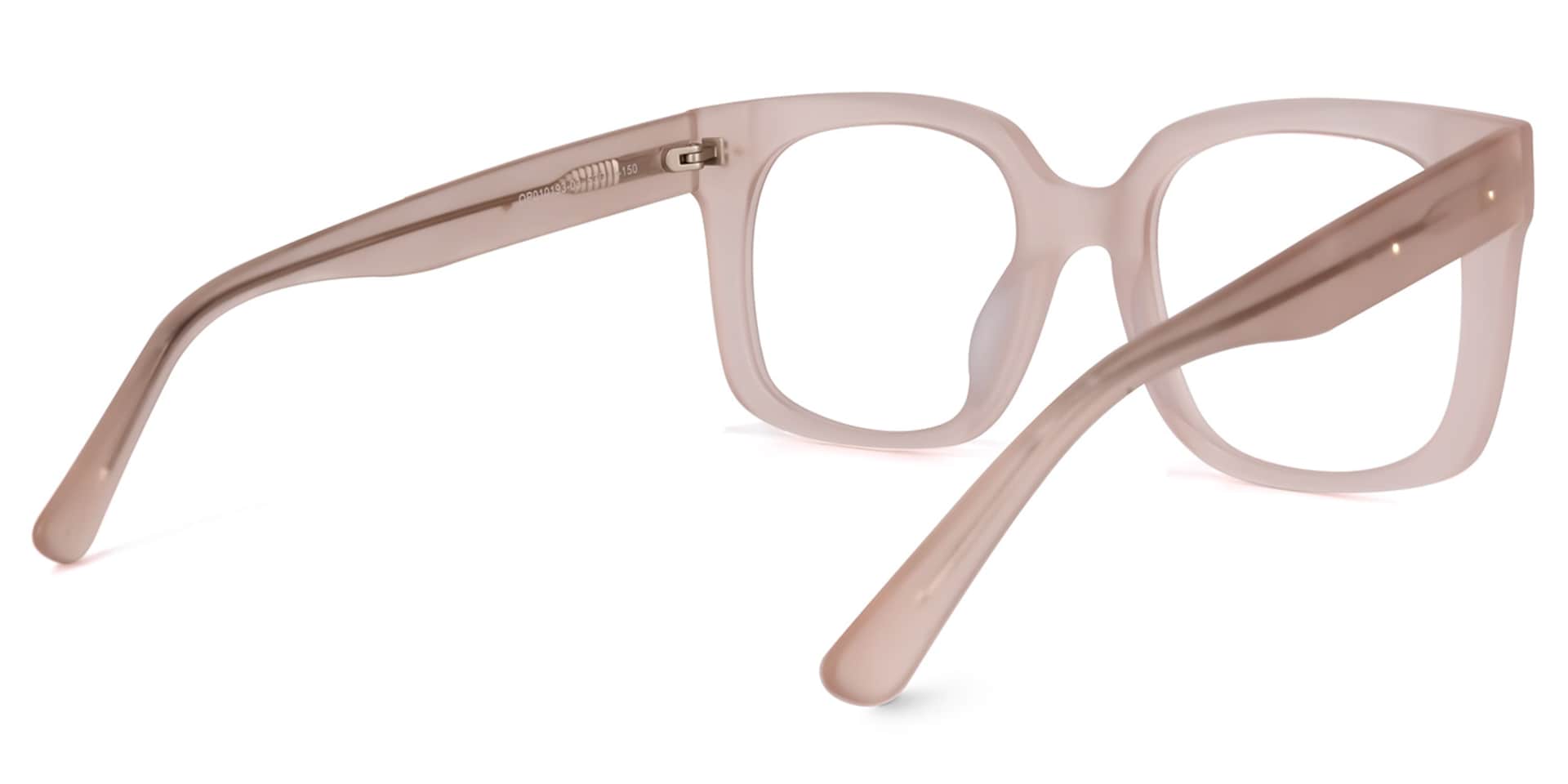 Paisley Square Pink Glasses | Zeelool Glasses3