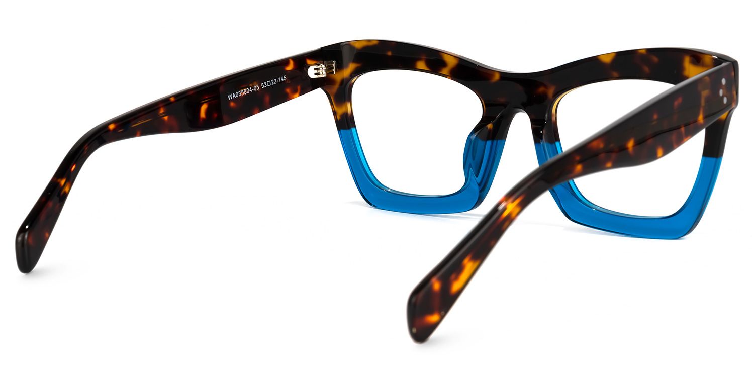 Benitez Square Blue Glasses | Zeelool Glasses3