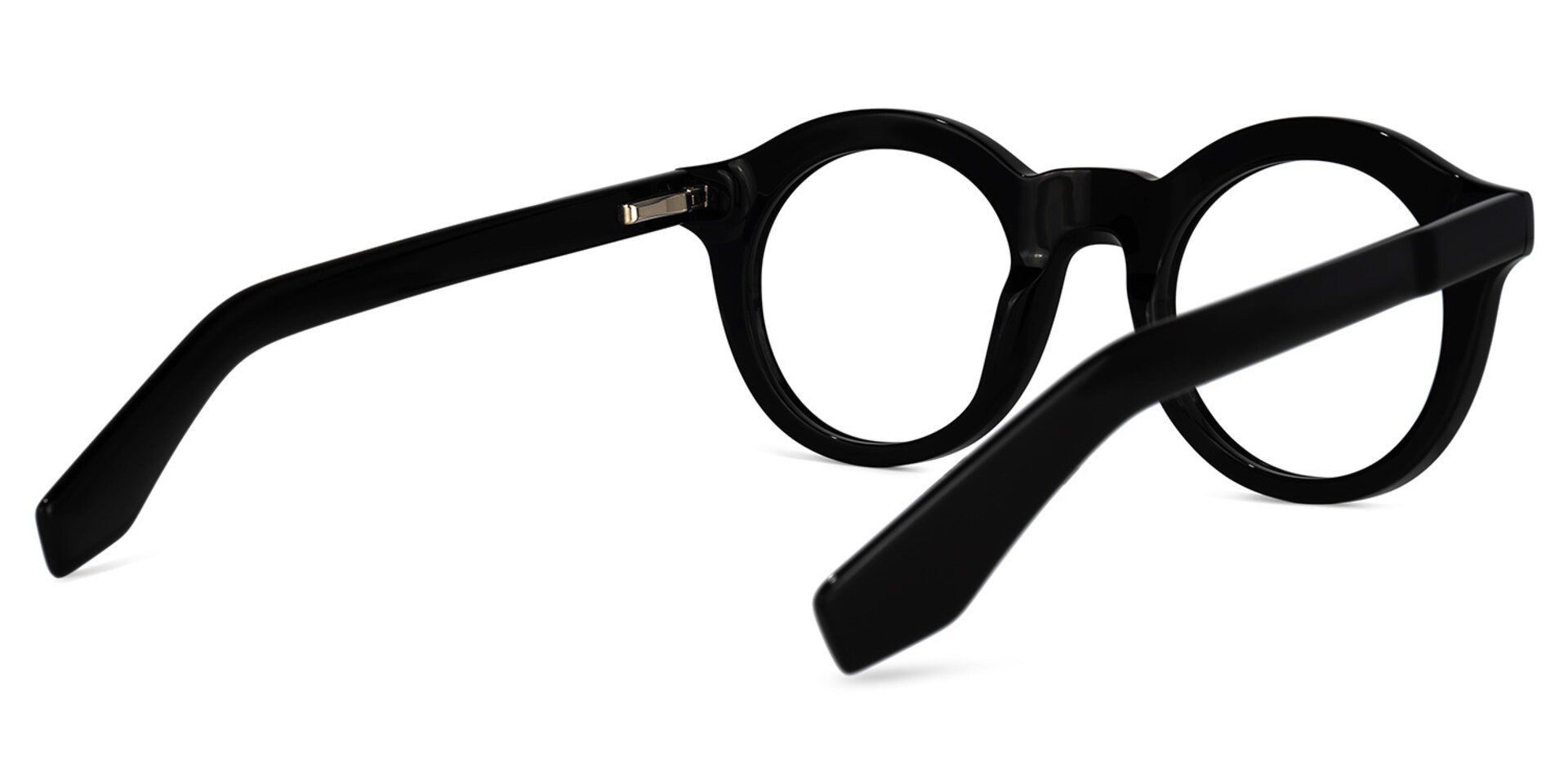 Barger Round Black Glasses | Zeelool Glasses3