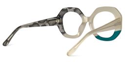 Kinkle Geometric Snake-Skin Glasses6