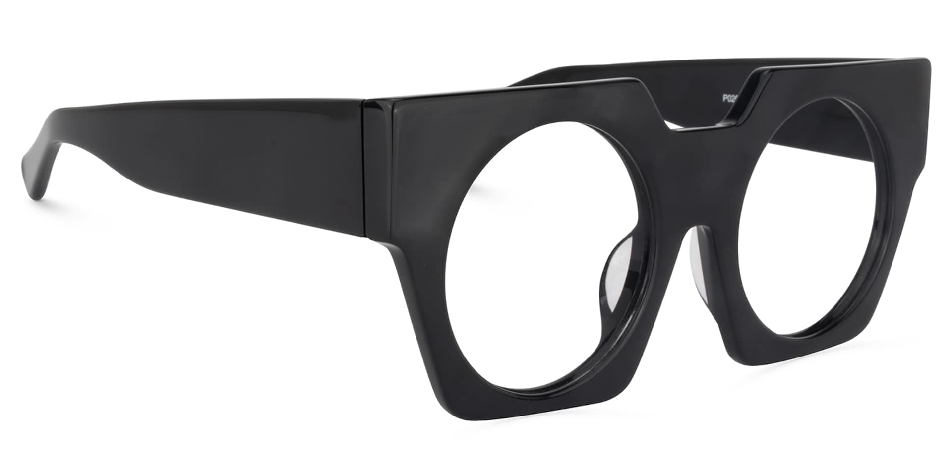 Geometric Black Glasses | Zeelool Eyeglasses1