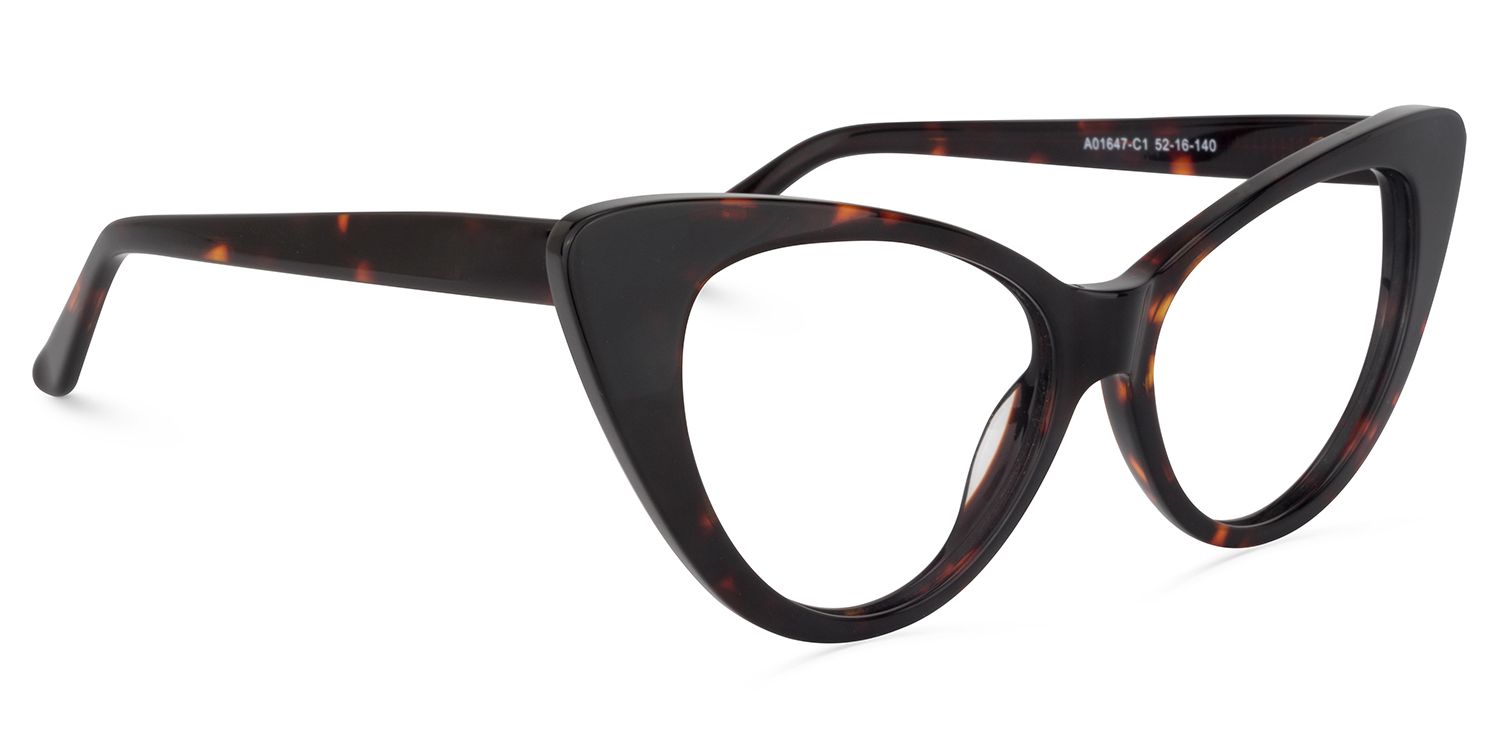 Alastair Cat eye Red Tortoise Glasses | Zeelool Glasses2