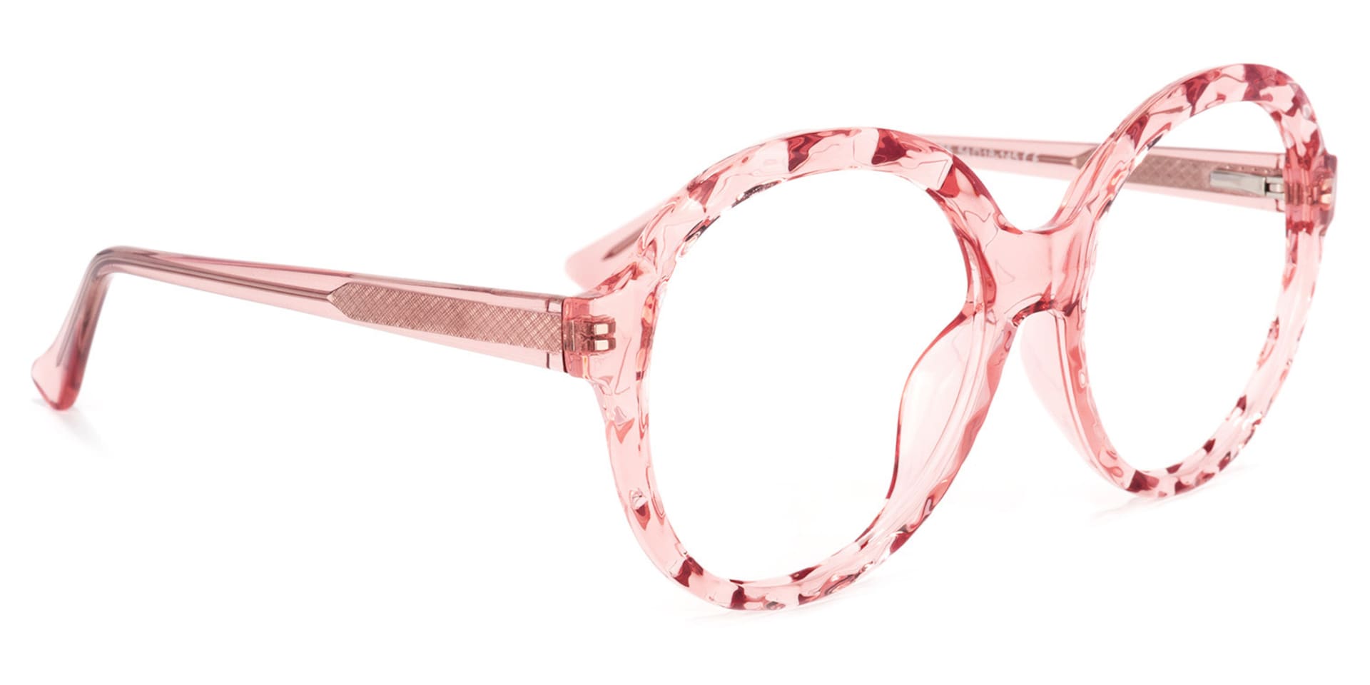 Lila Round Pink Glasses | Zeelool Glasses2