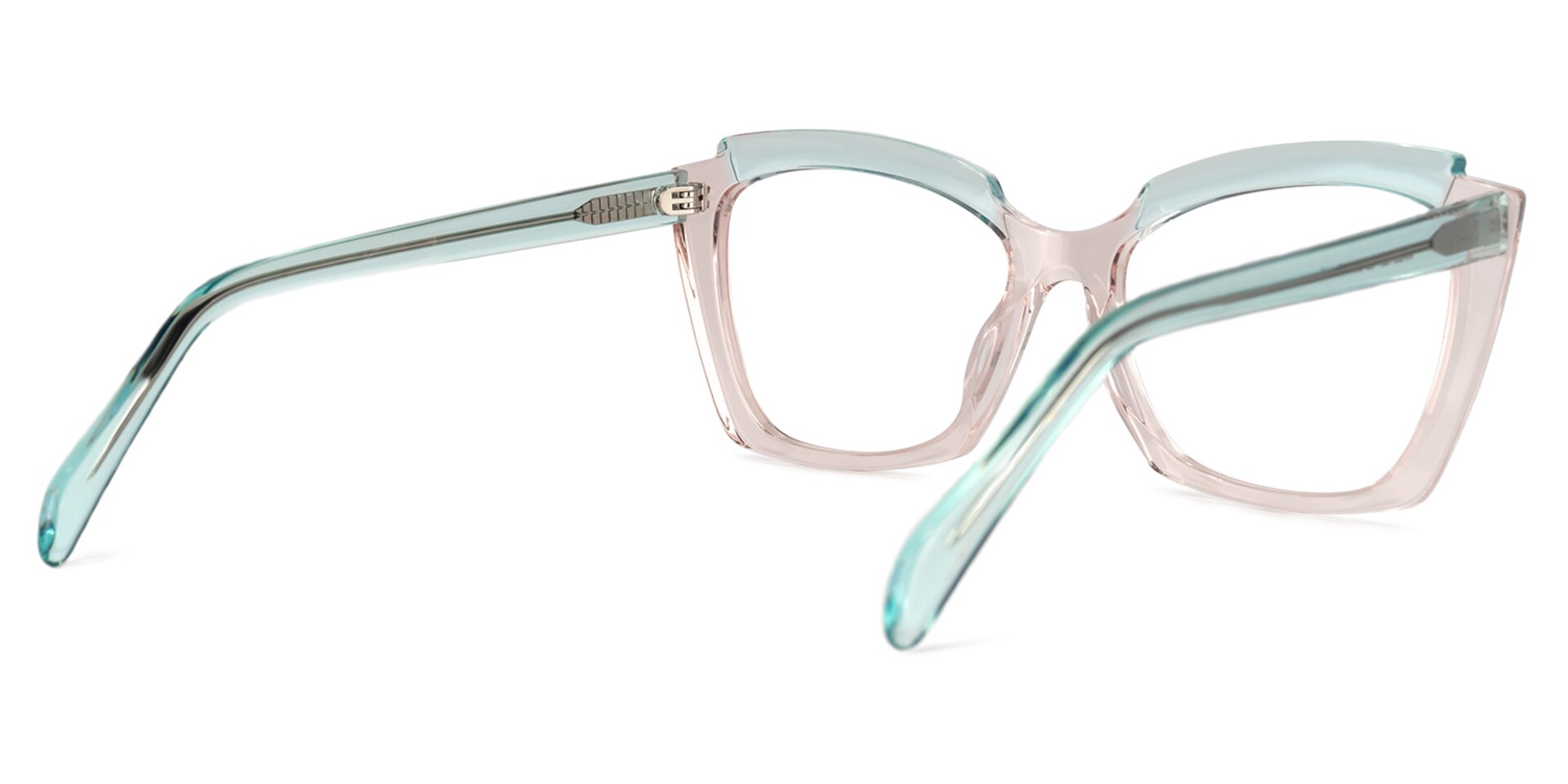 Benesa Browline Champagne Glasses | Zeelool Glasses3