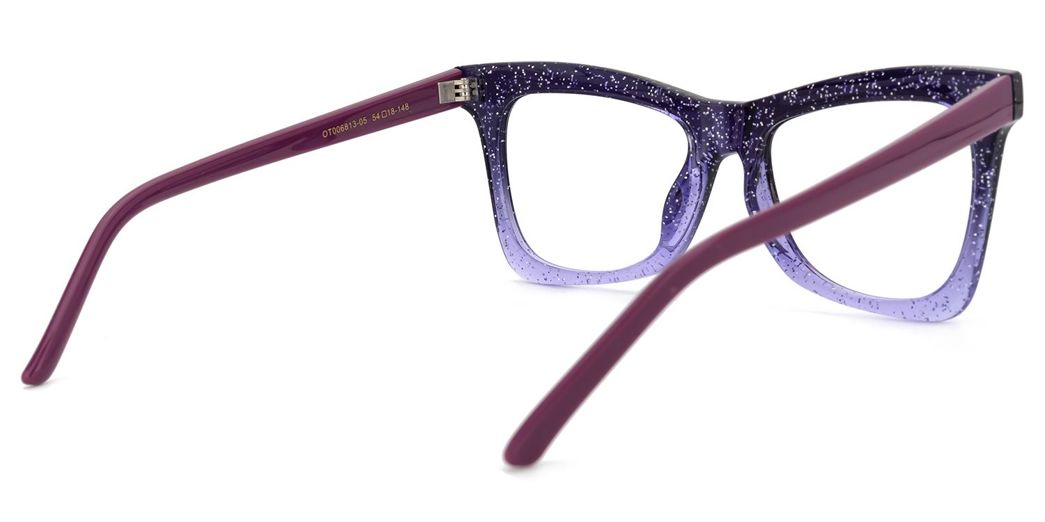 Yaritza Butterfly Purple Glasses | Zeelool Glasses3