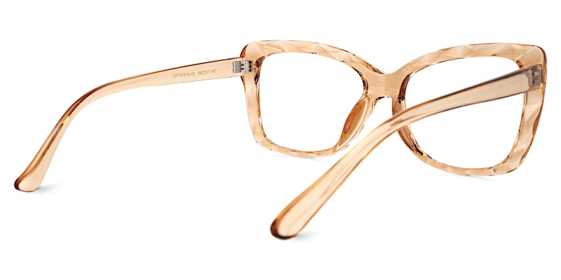 Wendell Cateye Champagne Glasses | Zeelool Glasses3