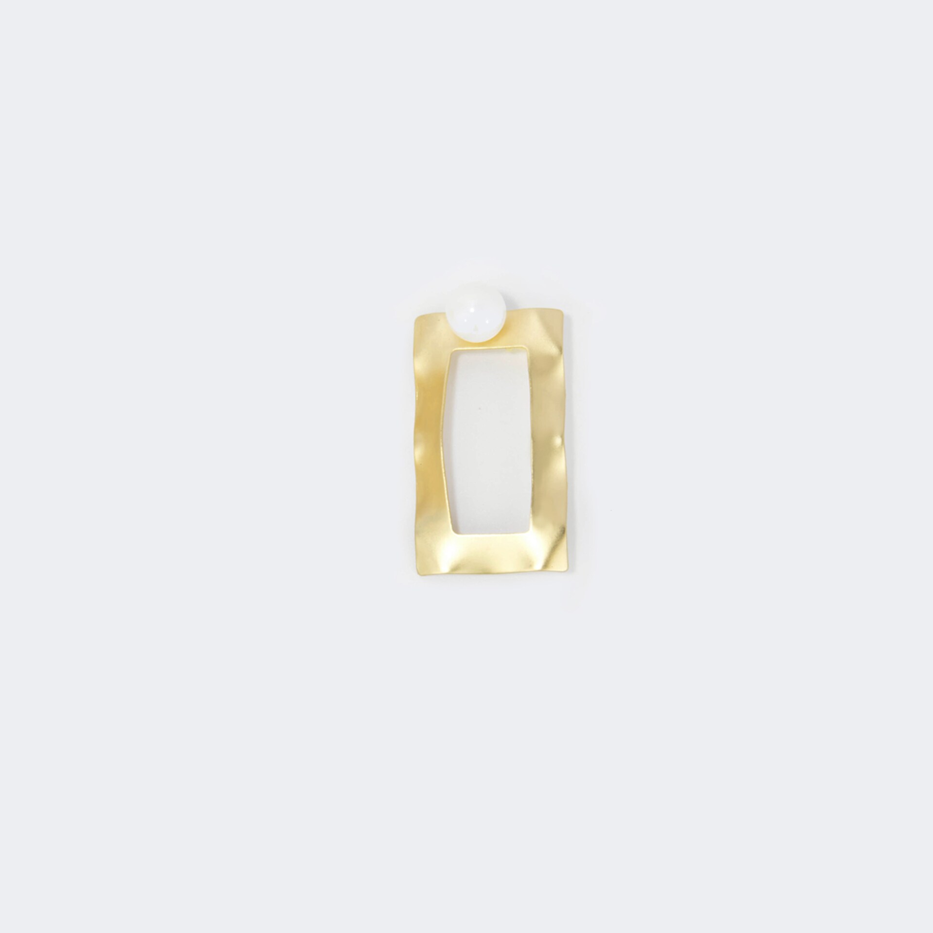 Stylish Rectangle Gold Earrings | Zeelool Glasses2