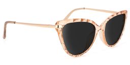 Lucas Cateye Beige Sunglasses2