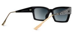 Drayton Square Black Sunglasses3