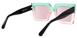 Brandon Square Green-Pink Sunglasses3
