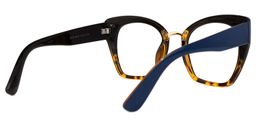 Denis Cat Eye Blue-Tortoise Glasses3
