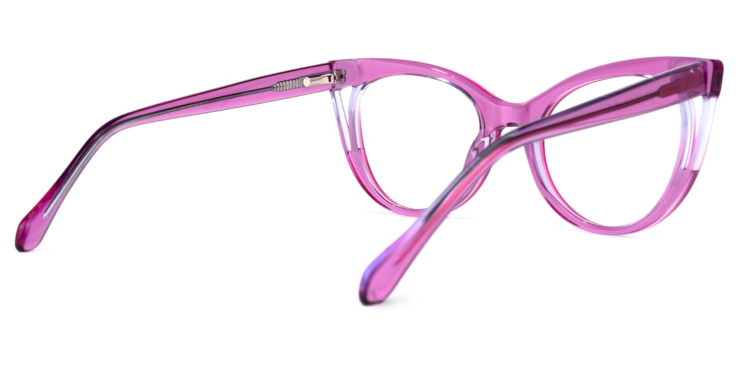 Jeanetta Cateye Purple Glasses | Zeelool Glasses